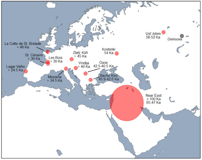 FossilEvidenceOfNeandertalAndHumansCoexistingInWesternEurasia x
