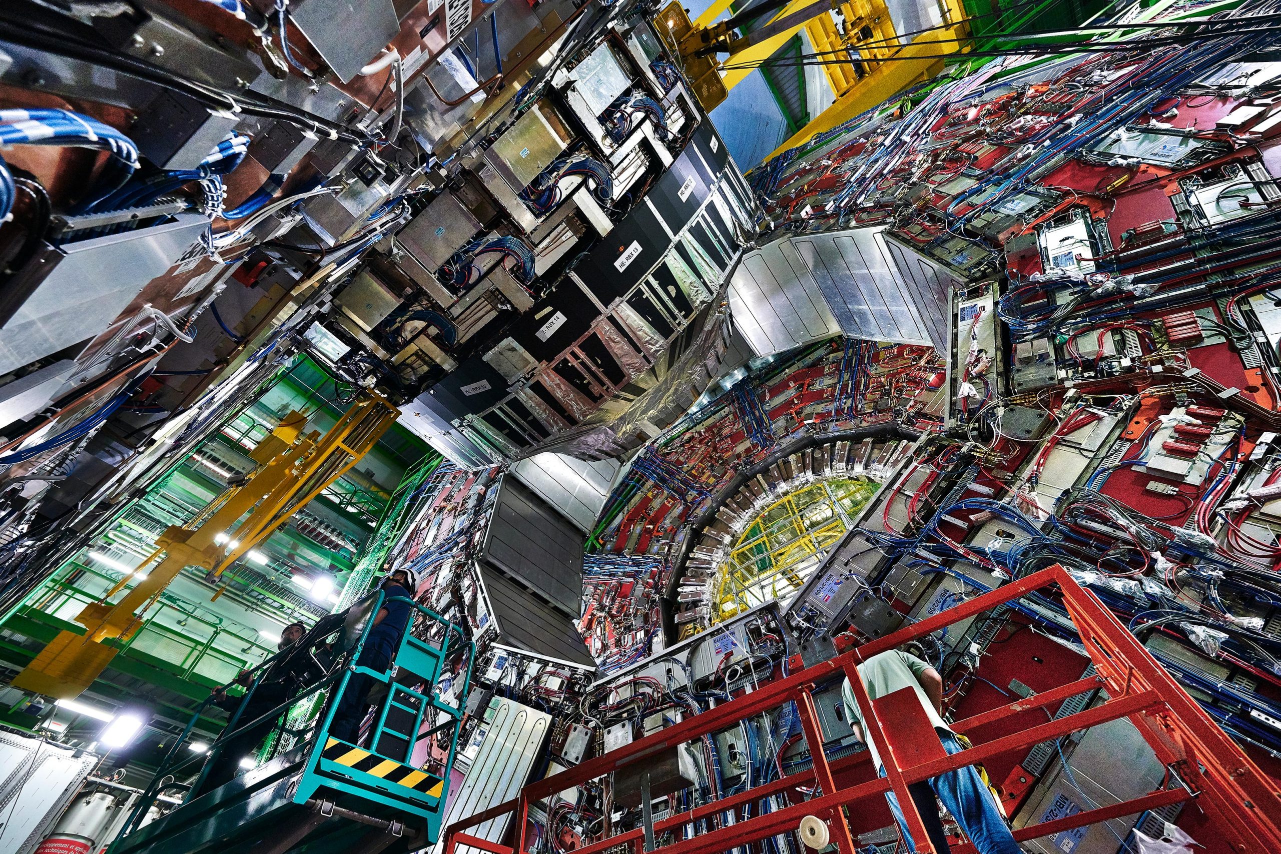 GEMS Muon Detectors Installation in Cavern scaled